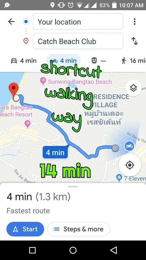 Studio With Aircon N Kitchen Bãi biển Bang Tao Ngoại thất bức ảnh